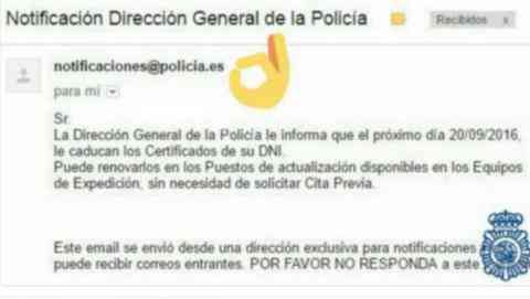 Si recibes este email de la policía... léelo, es auténtico